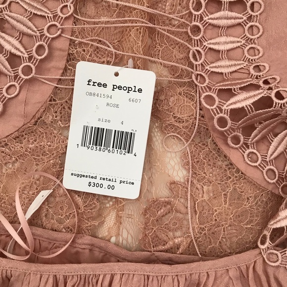 FREE PEOPLE Divine Mini Dress In Rose - Picture 8 of 8